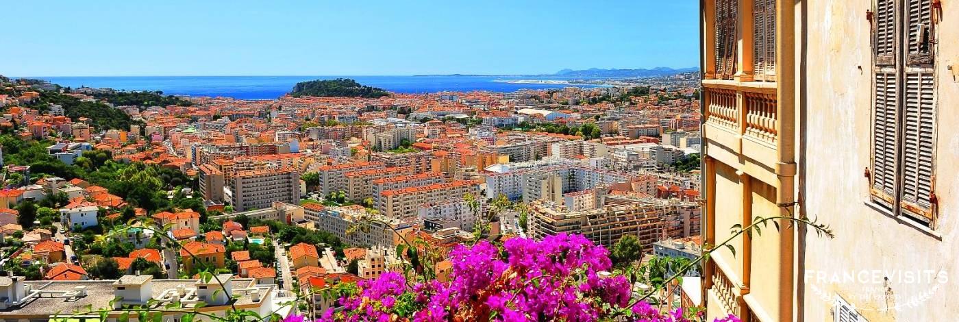 View over the city of NIce, France 