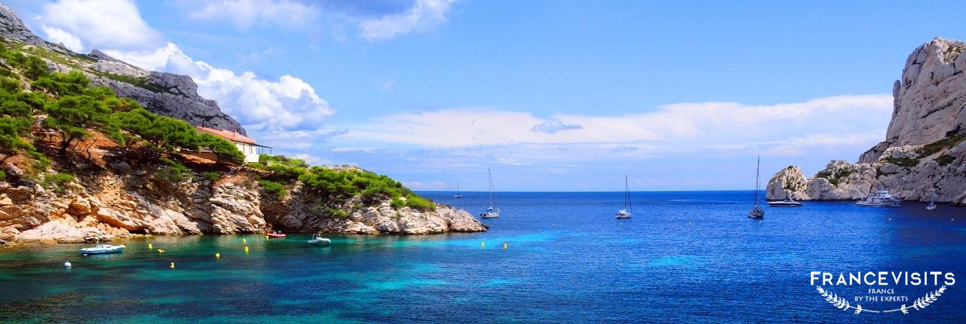 Calanques of Port Pin in Cassis in France